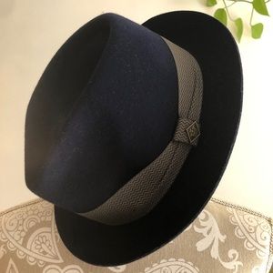Goorin Brothers navy griffin trilby fedora